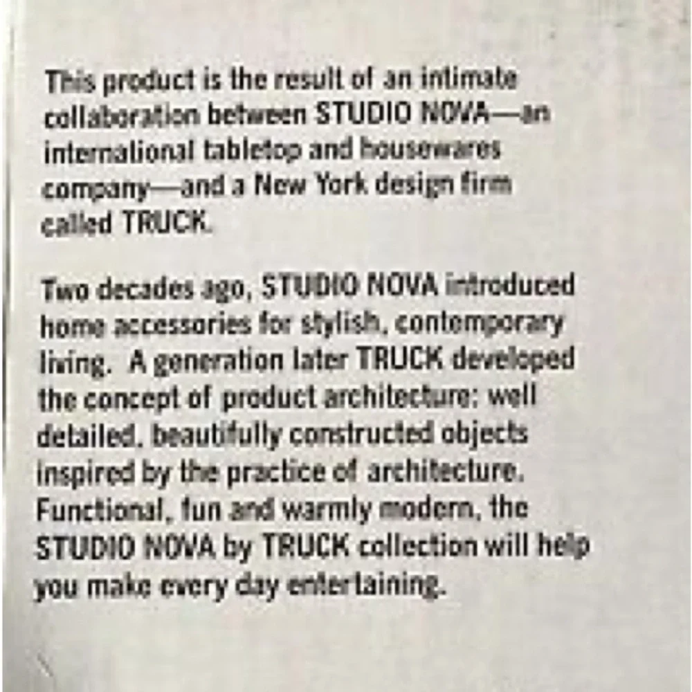 STUDIO NOVA by TRUCK (a highly rated Mikasa brand) Tangent gray 7 tube Vase New